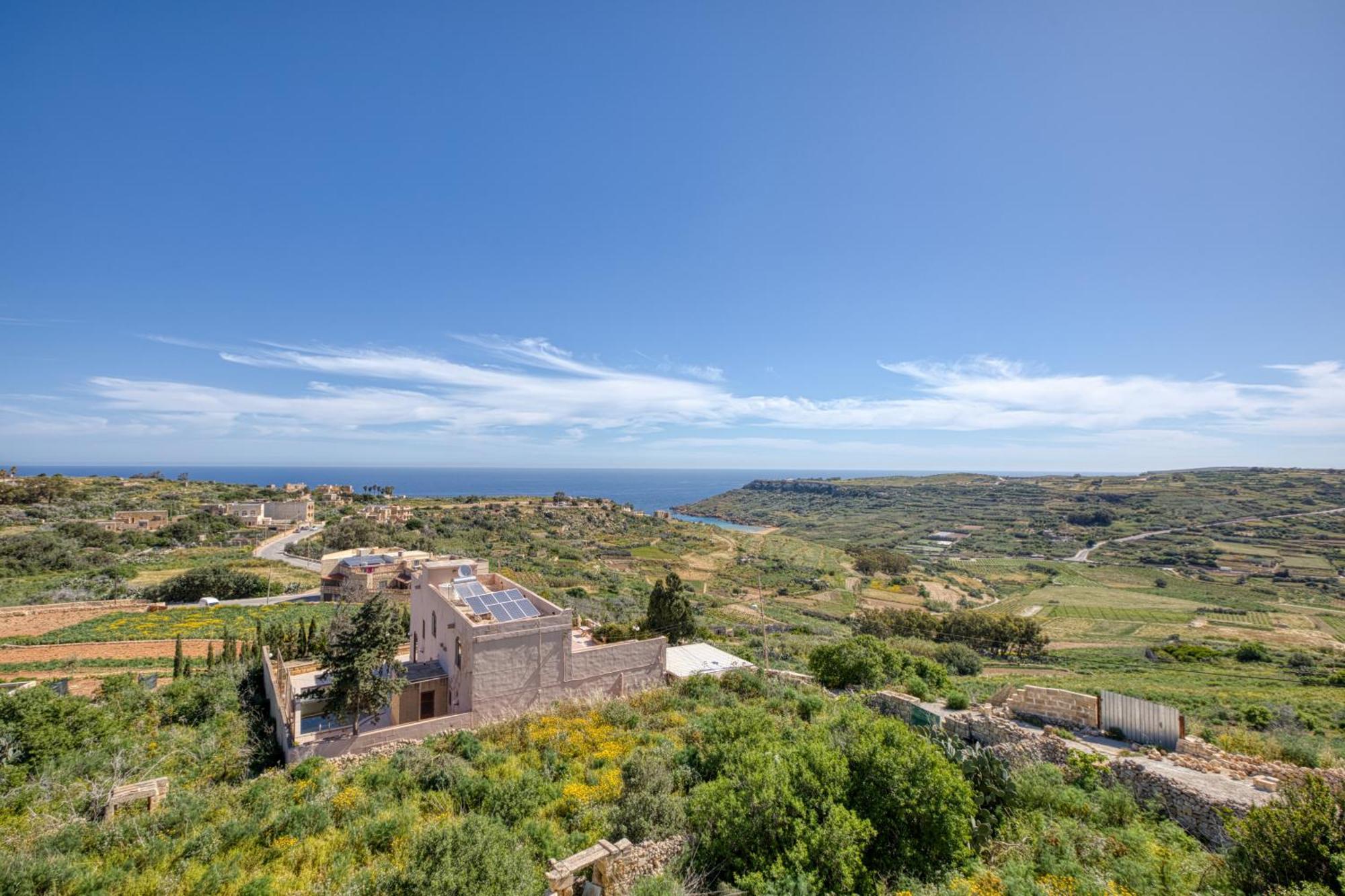 Spacious, Bright, Valley & Sea View Maisonette Xagħra Eksteriør bilde