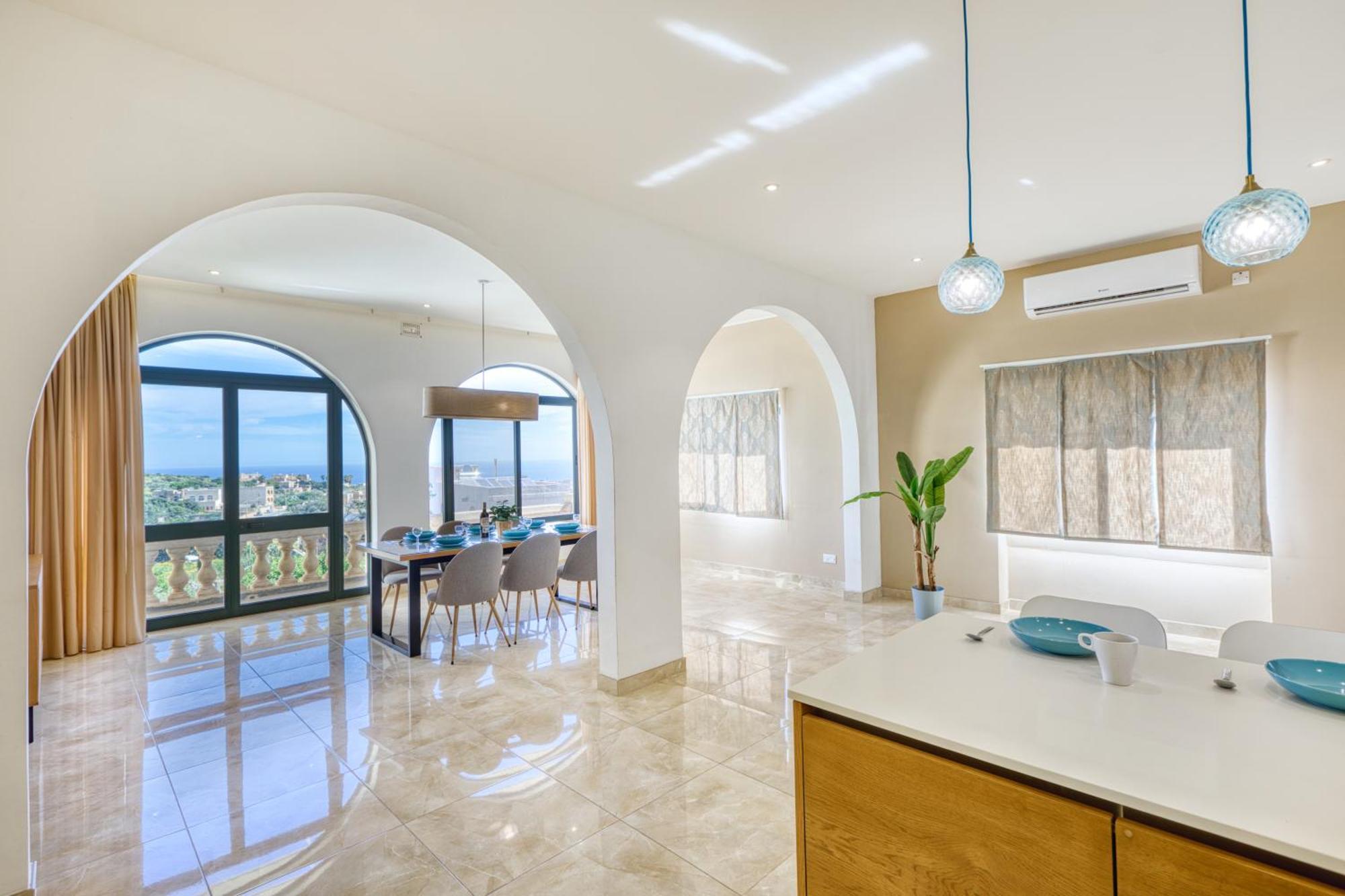 Spacious, Bright, Valley & Sea View Maisonette Xagħra Eksteriør bilde